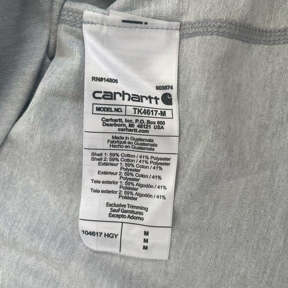 Carhartt RUNX Force Relaxed Fit Long Sleeve Shirt Men’s Size Medium Gray NWT - Picture 9 of 9